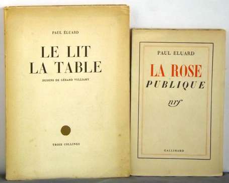ÉLUARD Paul La Rose publique. P., Gallimard 1934, 