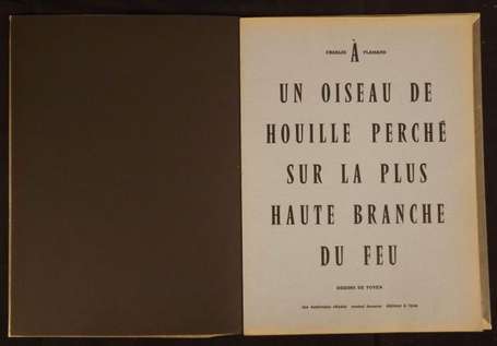 FLAMAND Charles À un oiseau de houille perché sur 