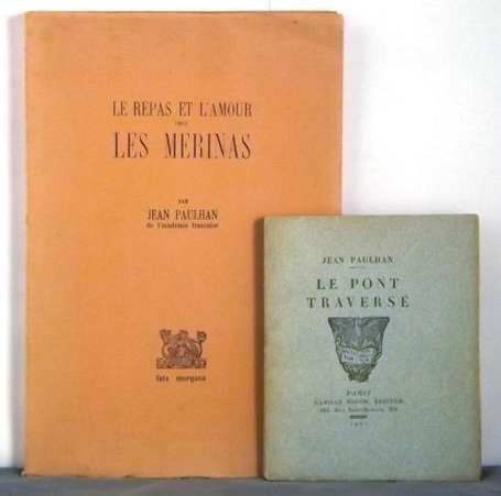 PAULHAN Jean Le Pont traversé. P., Bloch 1921, 