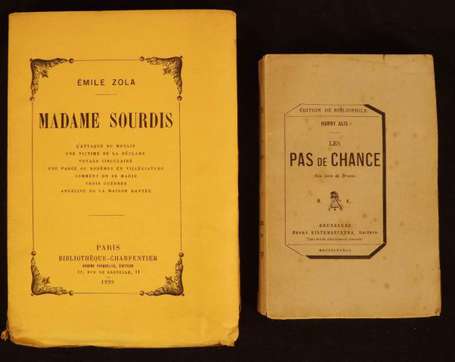 ZOLA Émile Madame Sourdis. P., Bibliothèque 