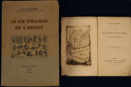 CHAUTARD Émile La vie étrange de l'argot. Ouvrage 