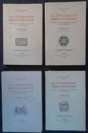 SALIN Édouard La Civilisation Mérovingienne 