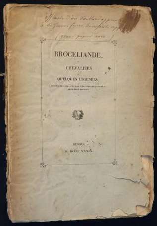 TAYA (Aimé-M., baron du) Brocéliande, ses 