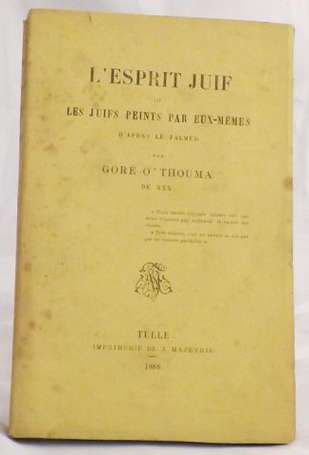 GORÉ O'THOUMA L'Esprit Juif ou les juifs peints 