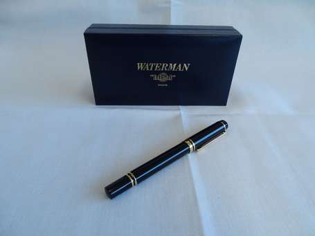 WATERMAN - Stylo plume en laque noire, la plume en