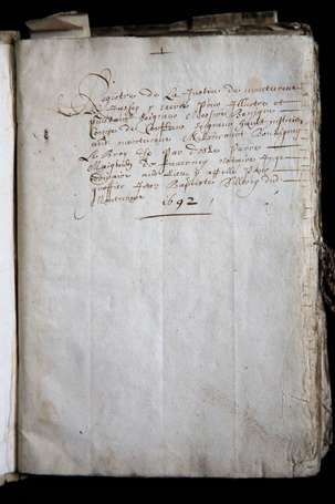 MONTUREUX-LEZ-JUSSEY - 1692-1720 
« Registre de 