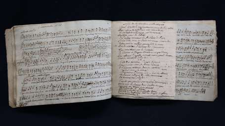 MUSIQUE - 1794 
Cahier de musique manuscrit au 