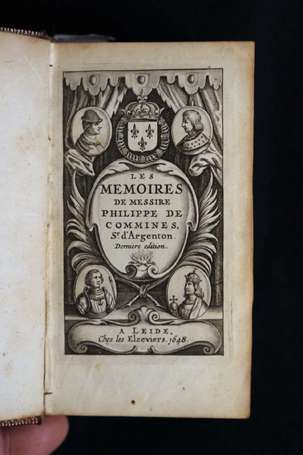 COMMINES (Ph. de) - Mémoires de Messire Philippe 