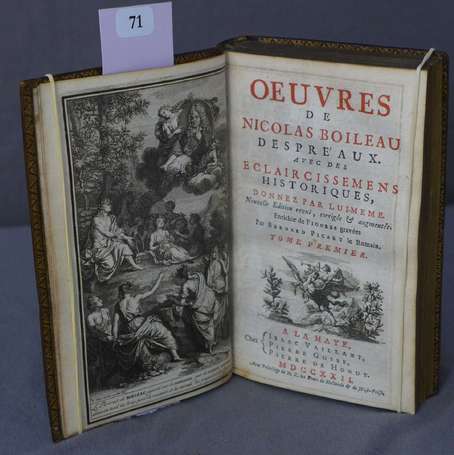 BOILEAU DESPRÉAUX (Nicolas) - Œuvres… avec des 