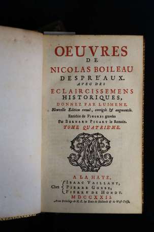 BOILEAU DESPRÉAUX (Nicolas) - Œuvres… avec des 