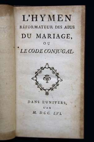 - [DIDEROT ou GIRARD] - L'Hymen réformateur des 