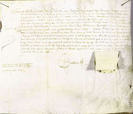 GUÉRANDE - Acte dressé à Guérande le 24 juin 1600,