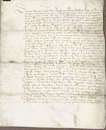 LOUARGAT - Acte dressé le 2 mai 1603 : Arrêt de la