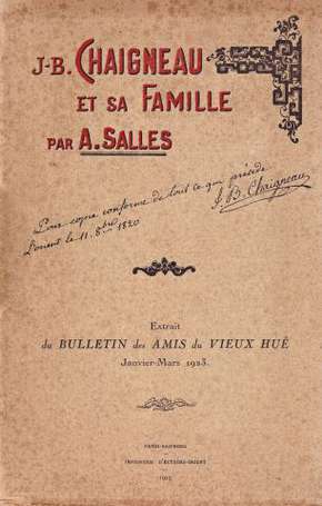 INDOCHINE - A. SALLES - Jean-Baptiste CHAIGNEAU et