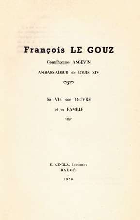 MOREAU Gaston - LE GOUZ de la BOULLAIE, 