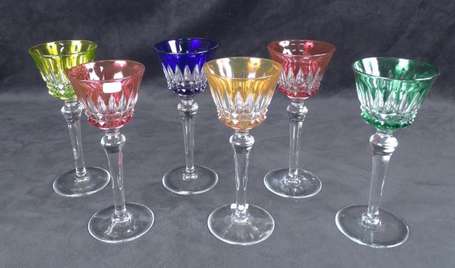 Baccarat - Six Verres Roemer encristal, la coupe 