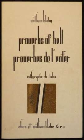 BLAKE William Proverbs or Hell, Proverbes de 