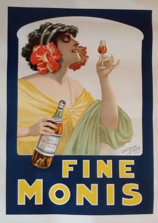 FINE MONIS : Affiche lithographiée signée Clérice 