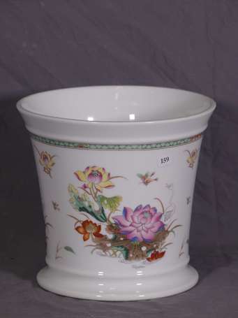 RAYNAUD, Limoges - Cache-pot en porcelaine à décor