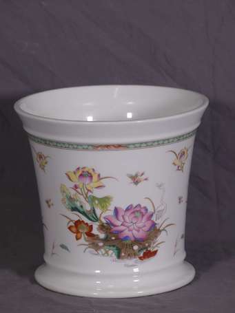 RAYNAUD, Limoges - Cache-pot en porcelaine à décor