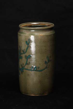 SCHLEER C. (XXè siècle) -  Vase en grès émaillé 