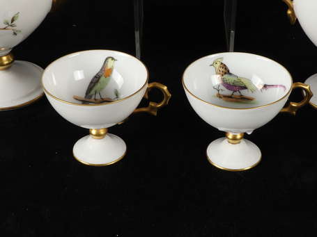 LIMOGES - Service à café tête à tête en porcelaine