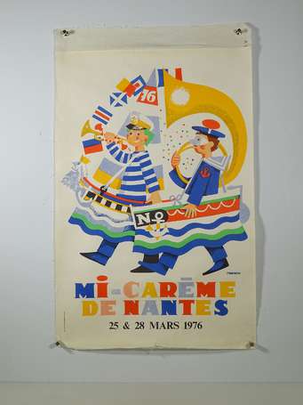 Mi-Carême de Nantes, 1976, affiche illustrée par 