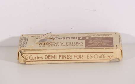 Jeu de 32 cartes demi-fines fortes chiffrées 