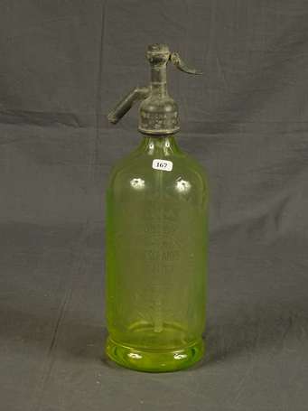 Siphon en verre teinté vert Deschamps St Méen