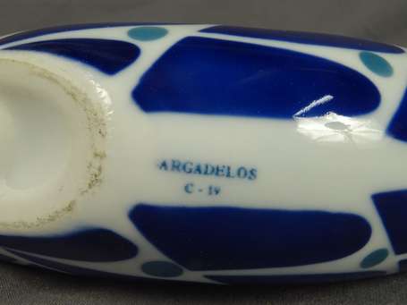 SARGADELOS Galice - Poisson en porcelaine à décor 