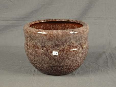 ACCOLAY Bourgogne - Cace-pot en faïence moucheté 