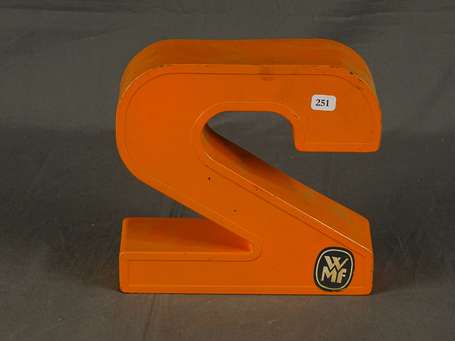 WMF - Chiffre 2 en PVC orange