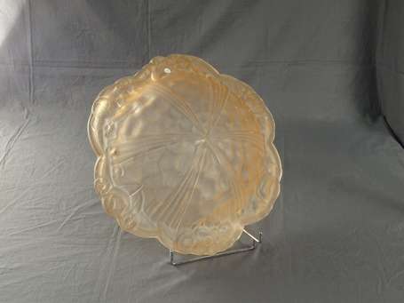DEGUE - Vasque lumineuse polylobée en verre moulé 