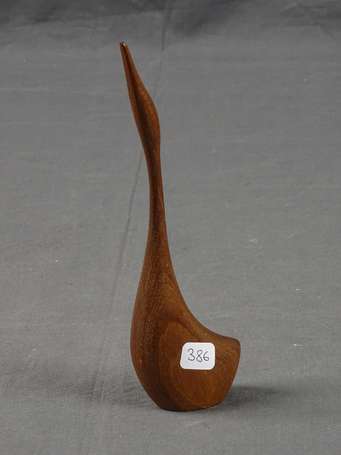 CAEP Danemark - Oiseau. Sujet en bois sculpté. 