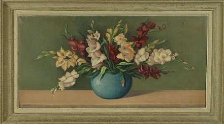 MOUCHOT Michel (1904-1986) - Bouquet de glaïeuls. 