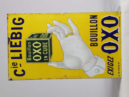 BOUILLON OXO / Compagnie Liebig : Rare plaque 