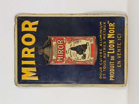MIROR Produit Lion Noir : Tôle lithographiée 