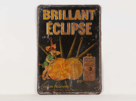 BRILLANT ÉCLIPSE : Tôle lithographiée illustrée 