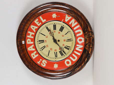 ST-RAPHAËL Quinquina : Horloge en tôle 
