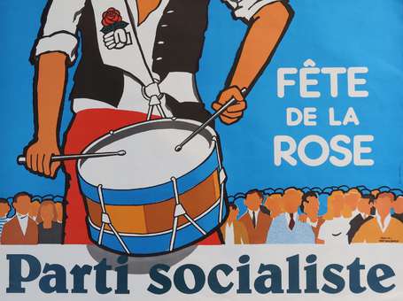 PS - Parti Socialiste - Fête de la Rose - Affiche 