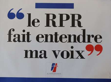 RPR - Rassemblement pour la République. Lot de 19 
