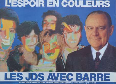 UDF - Raymond Barre - 10 affiches de campagnes 