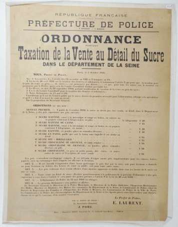 FR 14/18 - PREFECTURE DE POLICE DE LA SEINE 1916 -