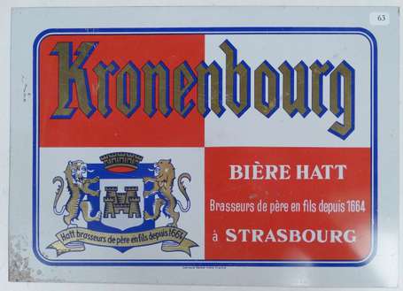 KRONENBOURG Bière Hatt à Strasbourg : Tôle,  36 x 