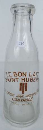 LE BON SAINT-HUBERT : Ancienne bouteille de lait 