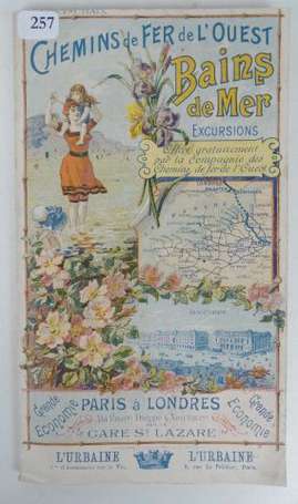 CHEMINS DE FER DE L'OUEST 1898 - Guide illustré 