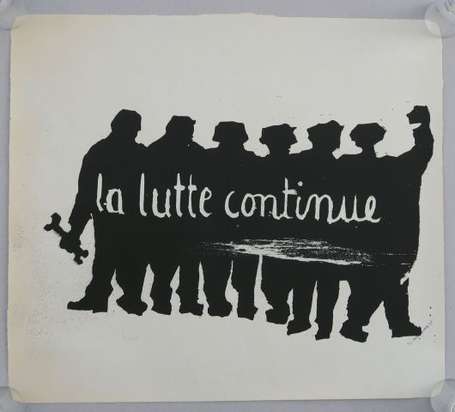 MAI 68 - LA LUTTE CONTINUE - Affiche en 