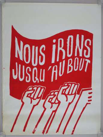 MAI 68 - NOUS IRONS JUSQU'AU BOUT - Affiche en 