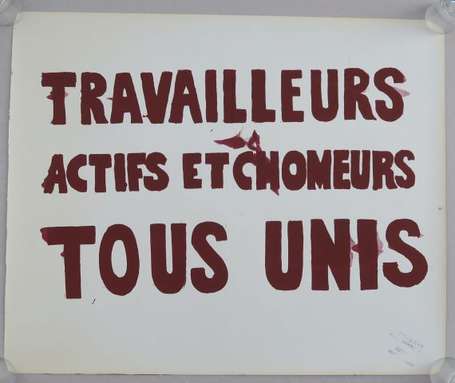 MAI 68 - TRAVAILLEURS ACTIFS ET CHOMEURS TOUS UNIS