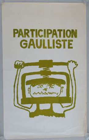 MAI 68  - PARTICIPATION GAULLISTE - Affiche 